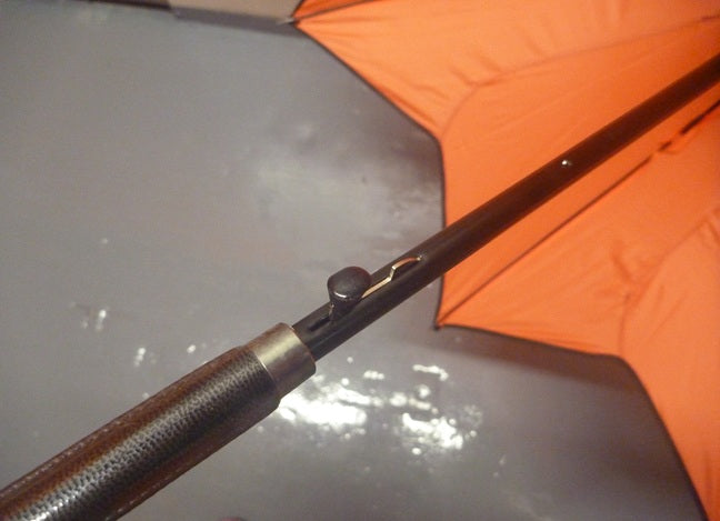 Soake Petal Swirl Walking Stick Umbrella Coral Orange