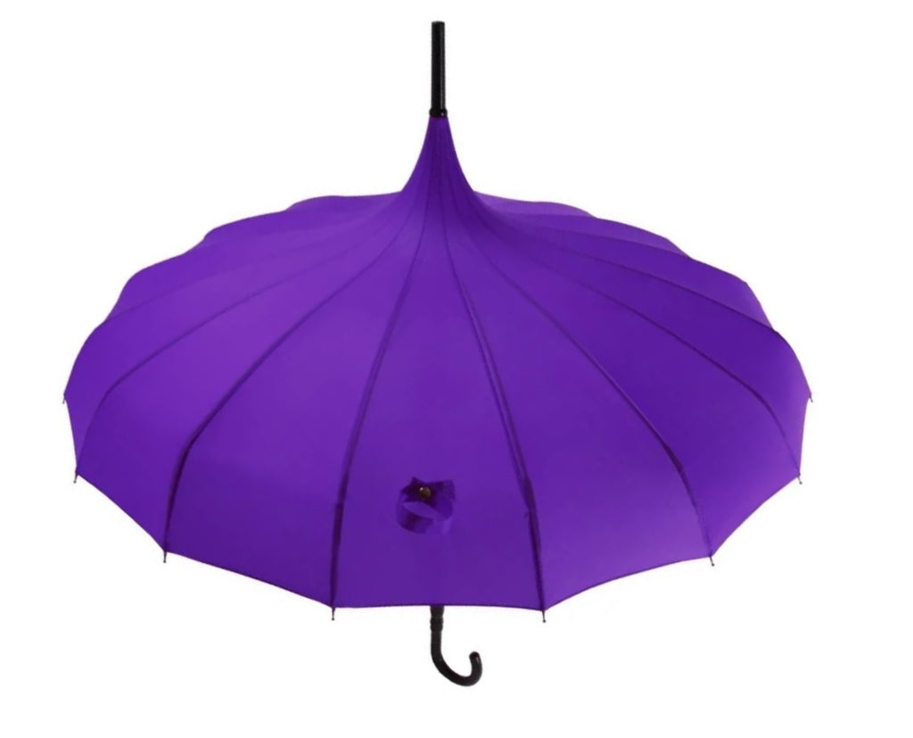 Soake Pagoda Walking Stick Umbrella Violet
