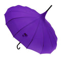 Soake Pagoda Walking Stick Umbrella Violet