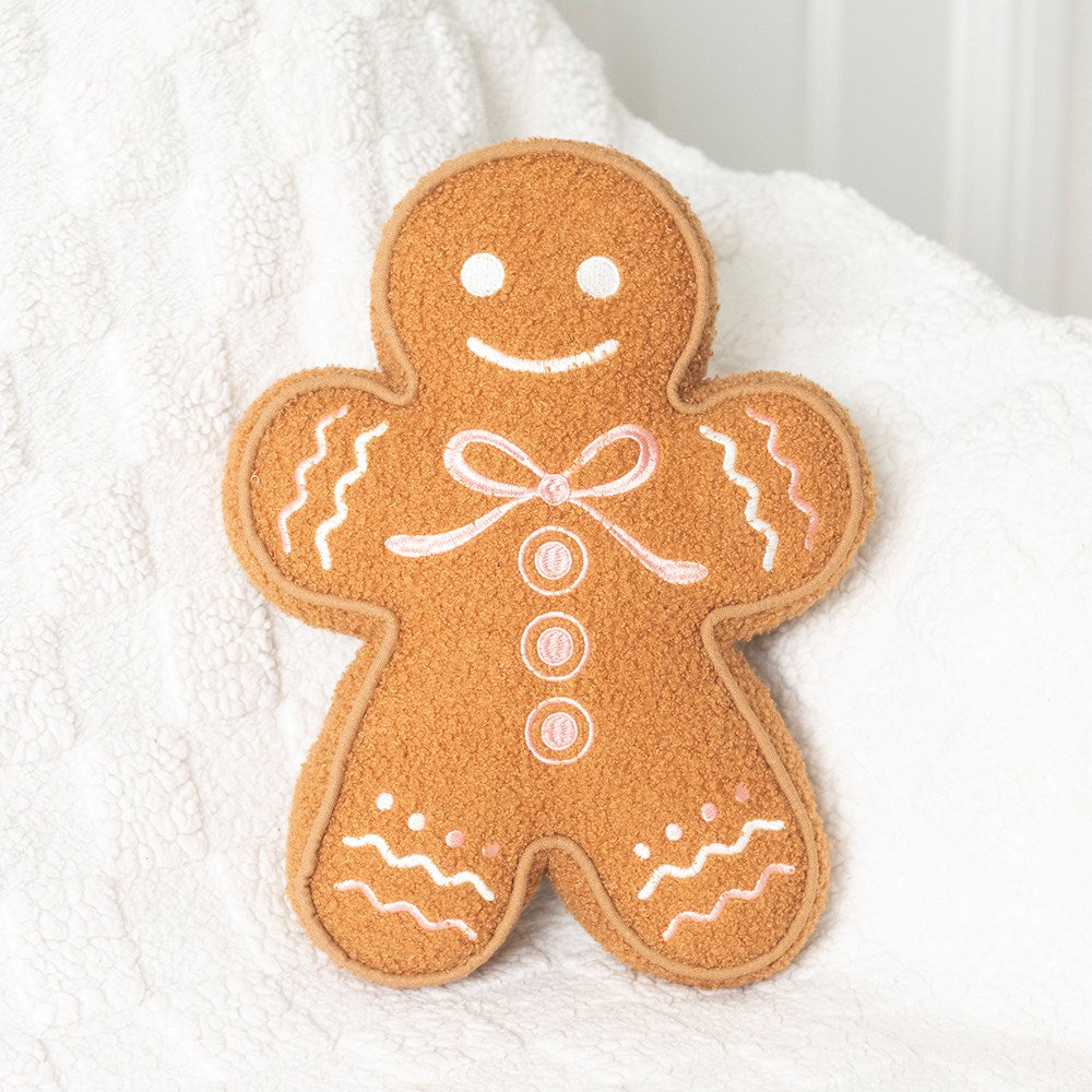 Something Different Sugarplum Bakery Gingerbread Man Boucle Cushion 33cm