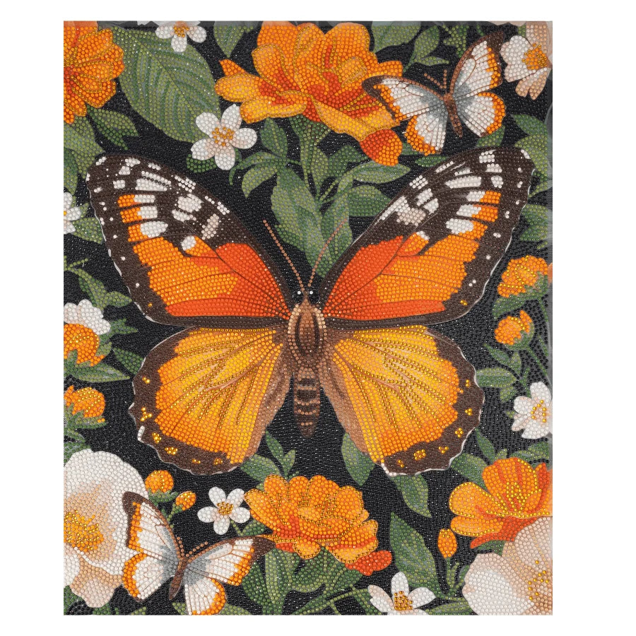 Craft Buddy Butterfly Garden Crystal Art Canvas Kit 40 x 50cm