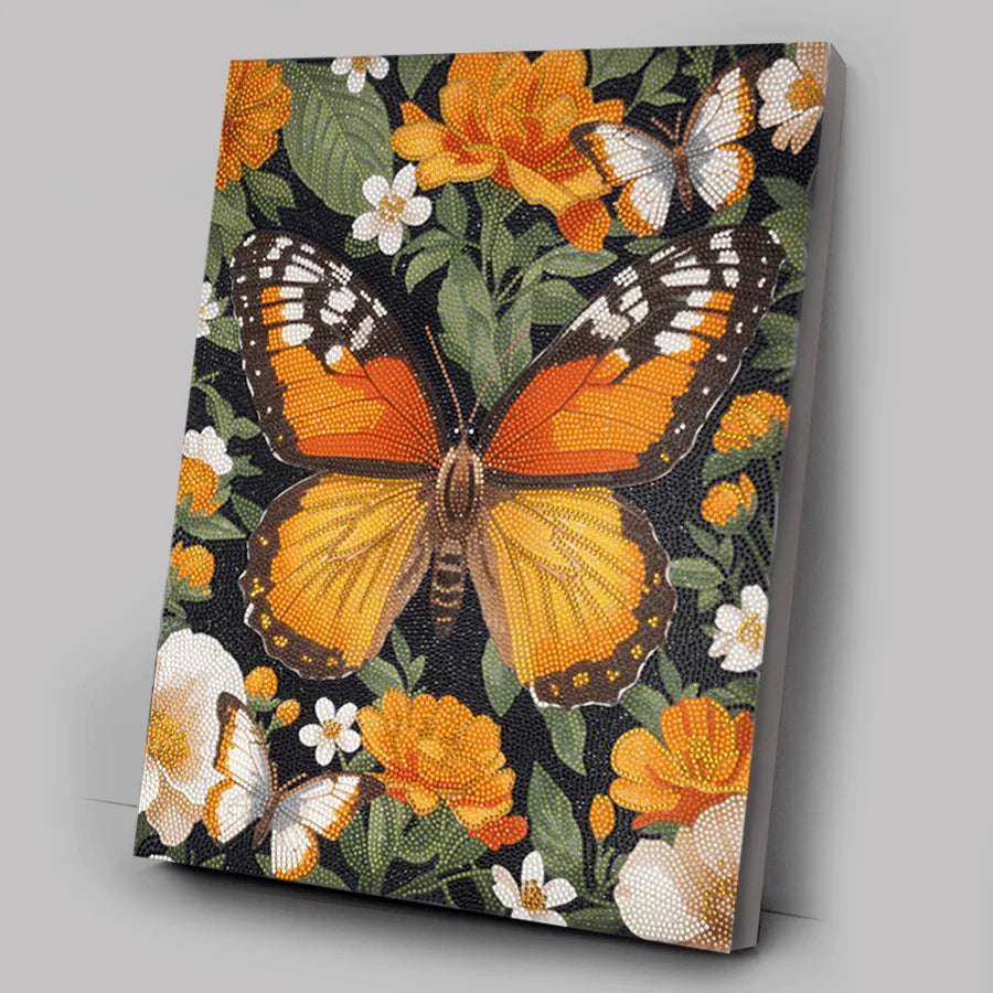 Craft Buddy Butterfly Garden Crystal Art Canvas Kit 40 x 50cm