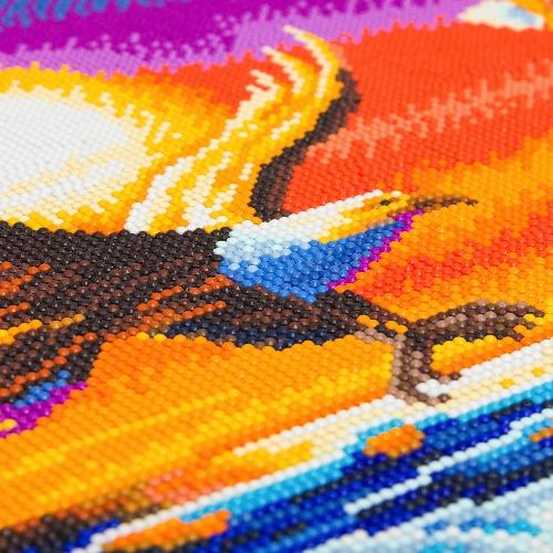 Sunset Eagles Crystal Art Canvas Kit | 40 x 50cm | Craft Buddy