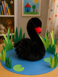 Jomanda Large Black Swan Plush Soft Toy | 30cm | Gift From Birth