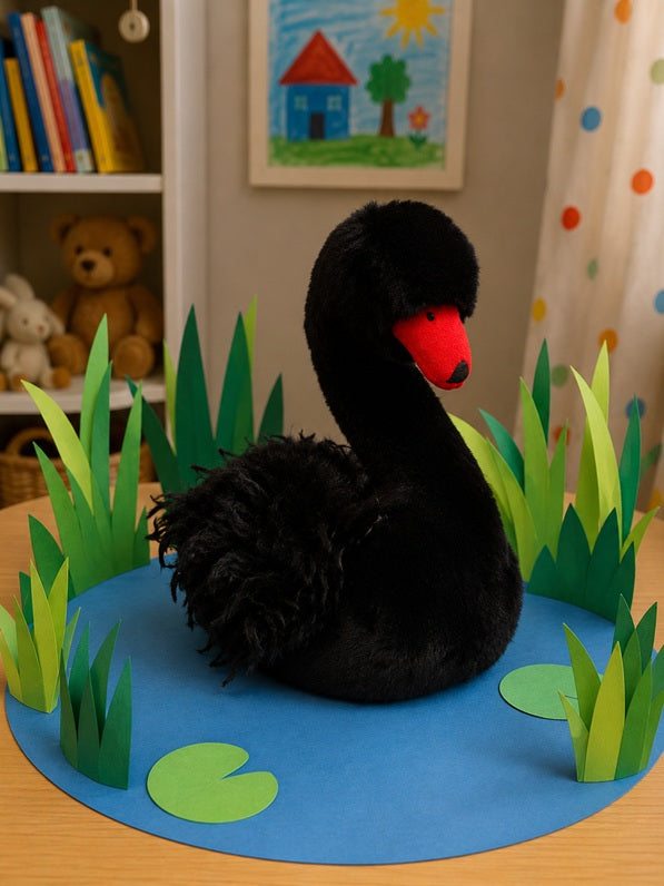 Jomanda Large Black Swan Plush Soft Toy | 30cm | Gift From Birth