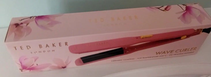 Ted Baker Ceramic Wave Hair Curler and Waver Pink 200°C