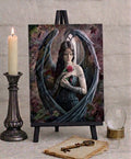Anne Stokes Angel Rose Gothic Canvas Box Frame Wall Art 19 x 25cm