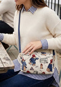 Signare Tapestry Hip Travel Bag - Paddington Bear Cream Blue