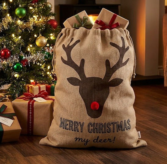Sass & Belle Merry Christmas My Deer Christmas Present Sack