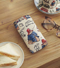 Signare Tapestry Zip Top Soft Glasses Case - Paddington Bear Cream