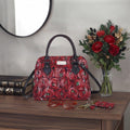 Signare Tapestry Convertible Grab & Shoulder Bag - Mackintosh Rose Teardrop