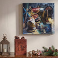 Lisa Parker Witchwood Express Cat LED Light Up Canvas Plaque Wall Art 30 x 30cm