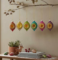 Sass & Belle Bright Metallic Open-Faced Glass Baubles Set of 6