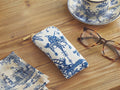Signare Tapestry Zip Top Soft Glasses Case - Chinoiserie