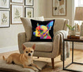 Kozzy Throw Black Cushion Cover 45 x 45cm - Rainbow Dog Short Hair Chihuahua
