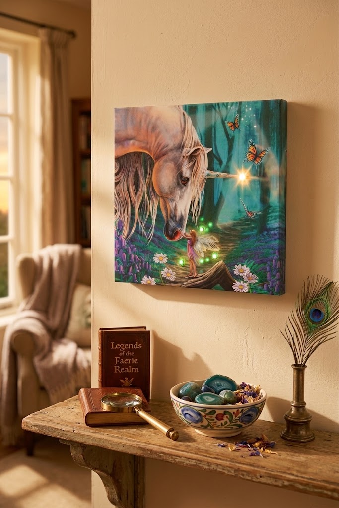 Spirit of Equinox Lisa Parker Fairy Whispers LED Canvas Wall Art