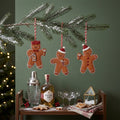 Sass & Belle Gin-Gerbread Men Christmas Decorations Set of 3