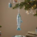 Sass & Belle 3D Glass Silver Sardine Christmas Tree Bauble