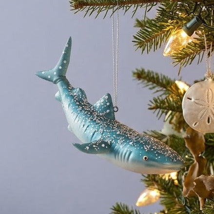 Sass & Belle 3D Glass Reef Shark Christmas Tree Bauble