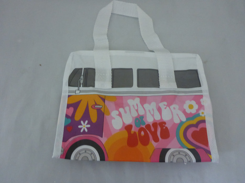 Volkswagen VW T1 Campervan Lunch Bag | Pink | Recycled | Puckator
