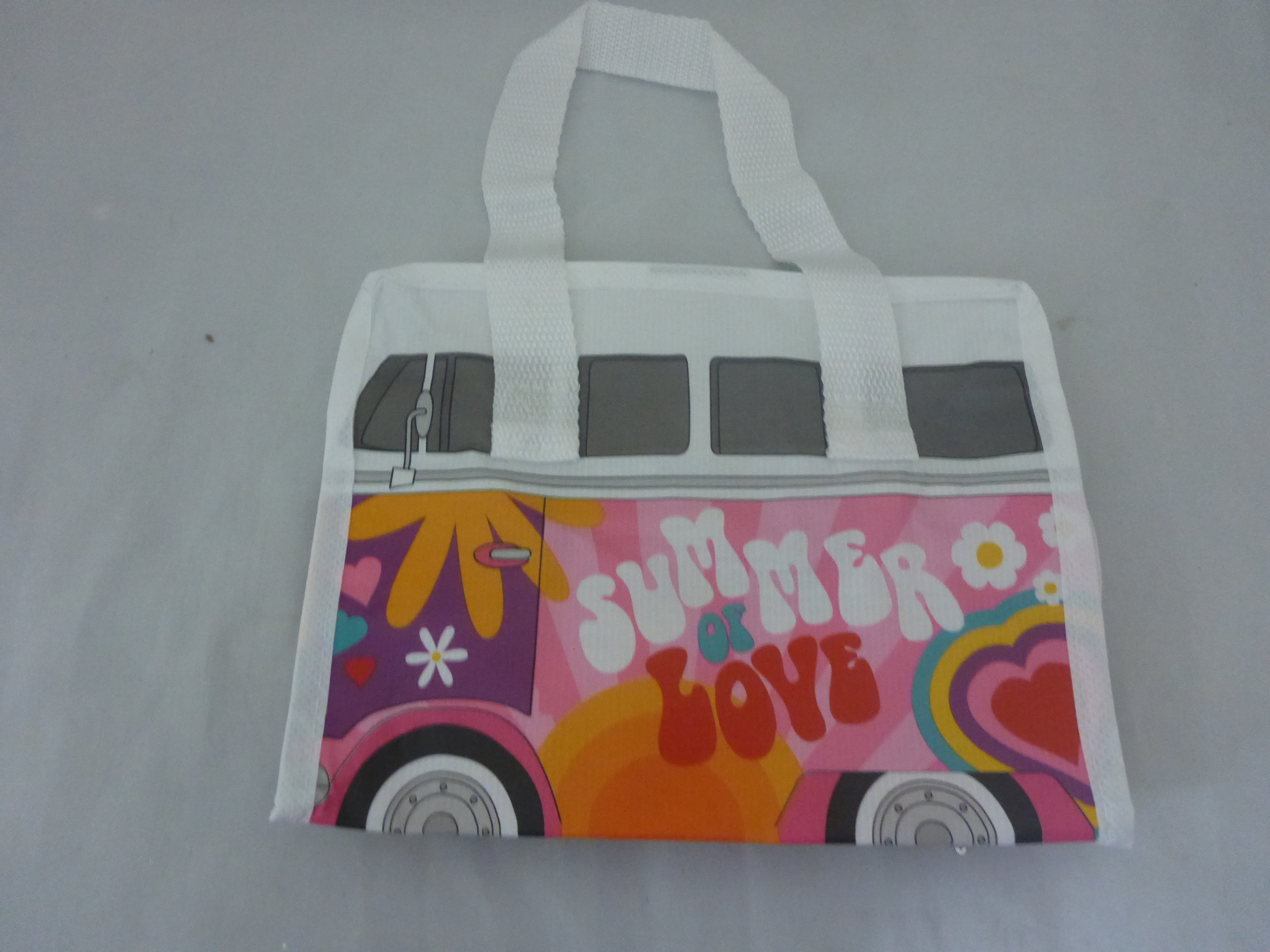 Volkswagen VW T1 Campervan Lunch Bag | Pink | Recycled | Puckator