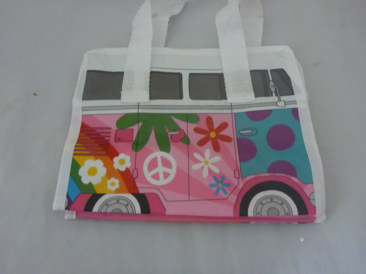 Volkswagen VW T1 Campervan Lunch Bag | Pink | Recycled | Puckator