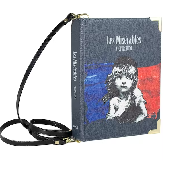 Well Read Book Large Cross Body Shoulder Bag - Victor Hugo - Les Miserables