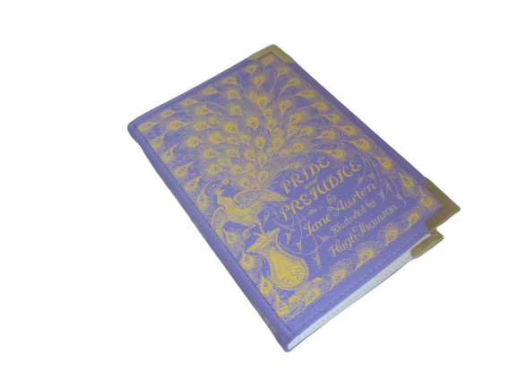Well Read Book Large Cross Body Shoulder Bag - Jane Austen - Pride & Prejudice Purple