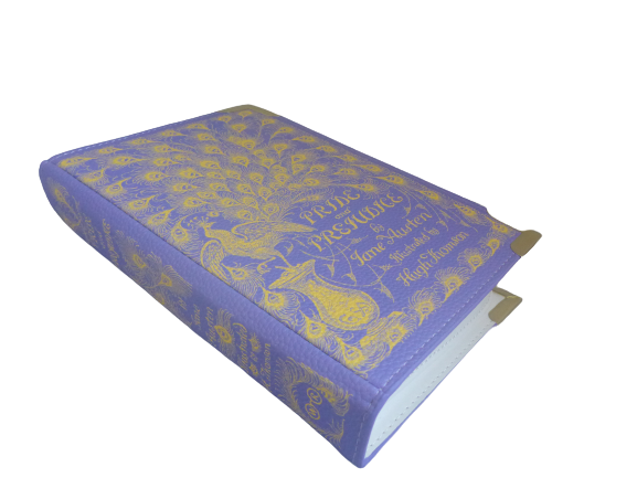 Well Read Book Large Cross Body Shoulder Bag - Jane Austen - Pride & Prejudice Purple