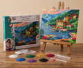 Coastline Crystal Art Canvas Kit | 40 x 50cm | Craft Buddy