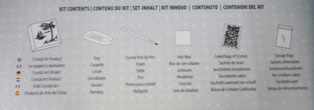 Craft Buddy Countryside Flowers Crystal Art Canvas Kit 40 x 50cm