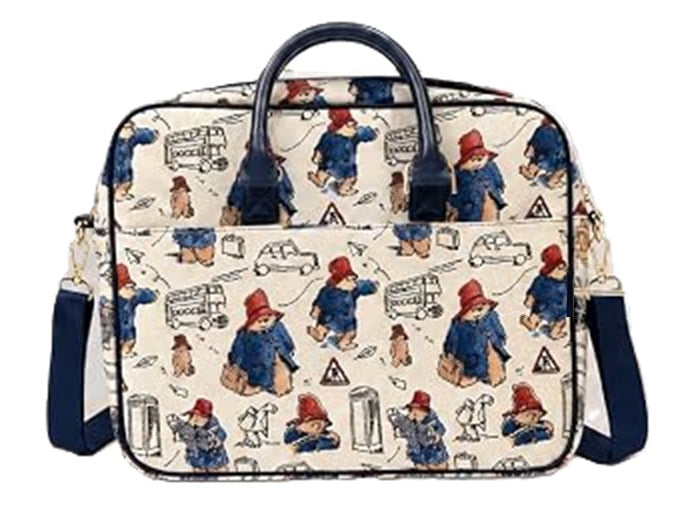Signare Tapestry Computer Laptop & Shoulder Bag - Paddington Bear Cream