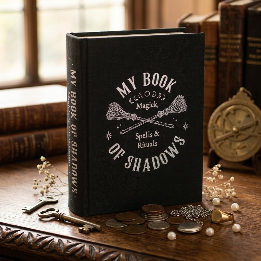 My Book of Shadows Magick Spells & Rituals Book Shaped Storage Box | Summon the Spirits | Spirit of Equinox