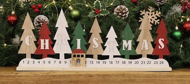 Wooden Christmas Tree Advent Calendar | 24 Day Countdown | Something Different