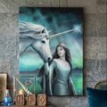 Anne Stokes North Star Unicorn Canvas Box Frame Wall Art 50 x 70cm