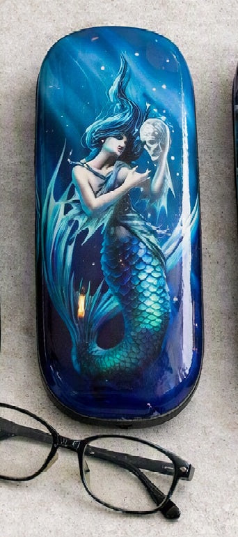 Anne Stokes Sailor's Ruin Hard Shell Glasses Case & Cleaning Cloth | Gothic Mermaid & Skull