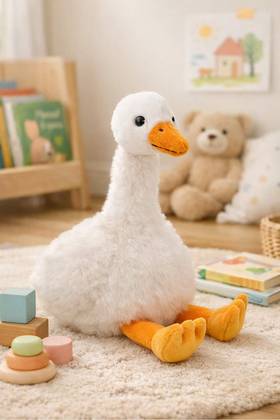 Jomanda Large Cream Goose Soft Plush Toy 40cm