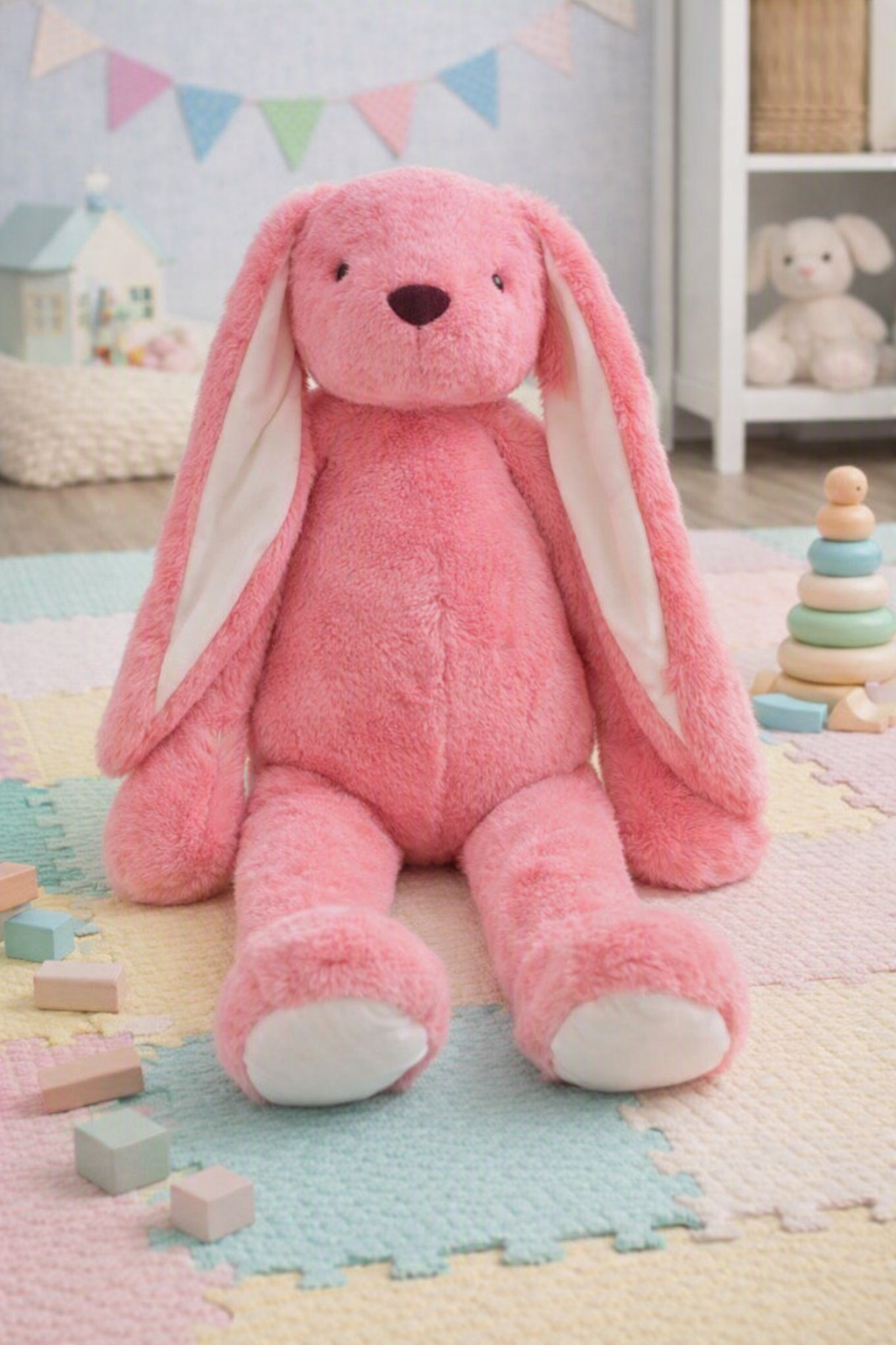 Jomanda Pink Dingle Dangle Bunny Rabbit Extra Large Soft Plush Toy - 65cm