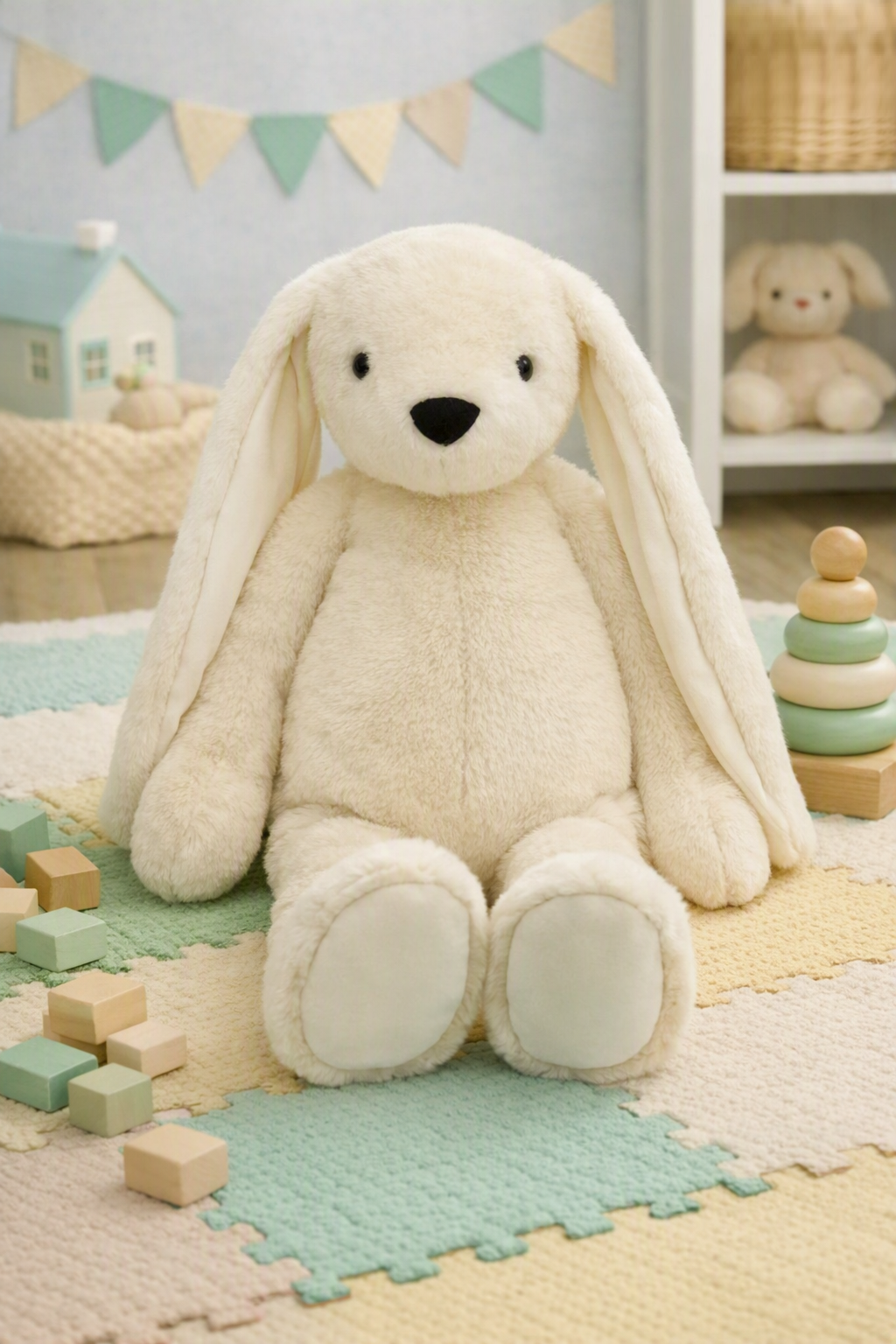 Jomanda Cream Dingle Dangle Bunny Rabbit Extra Large Soft Plush Toy - 65cm
