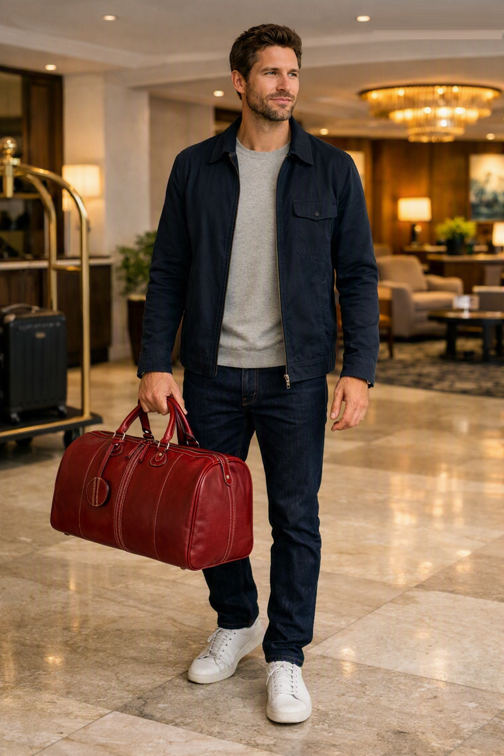 Mala Leather Edgbaston Cricket Holdall | Genuine Leather Weekend & Travel Bag