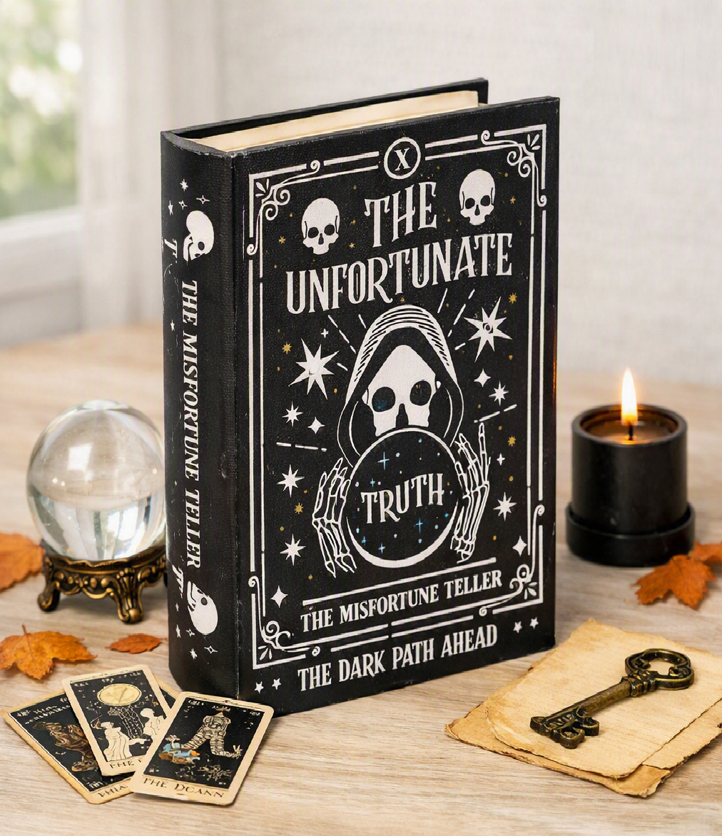Something Different Misfortune Teller Book Shaped Storage Box | Spirit of Equinox Mystic Circus