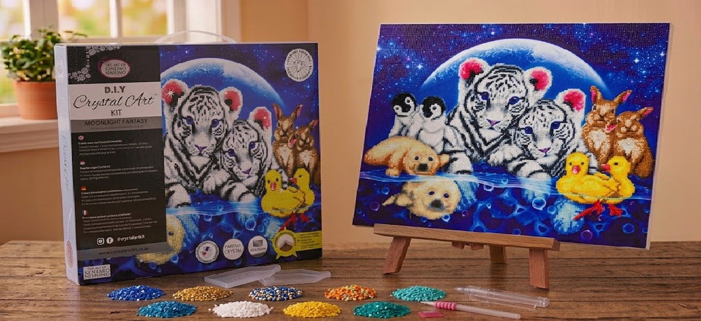 Craft Buddy Moonlight Fantasy Crystal Art Canvas Kit 40 x 50cm