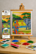 Craft Buddy Crystal Diamond Art Scroll Kit Savannah Africa 35 x 45cm