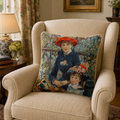 Signare Tapestry Throw Cushion Cover 45cm - Pierre Auguste Renoir Two Sisters