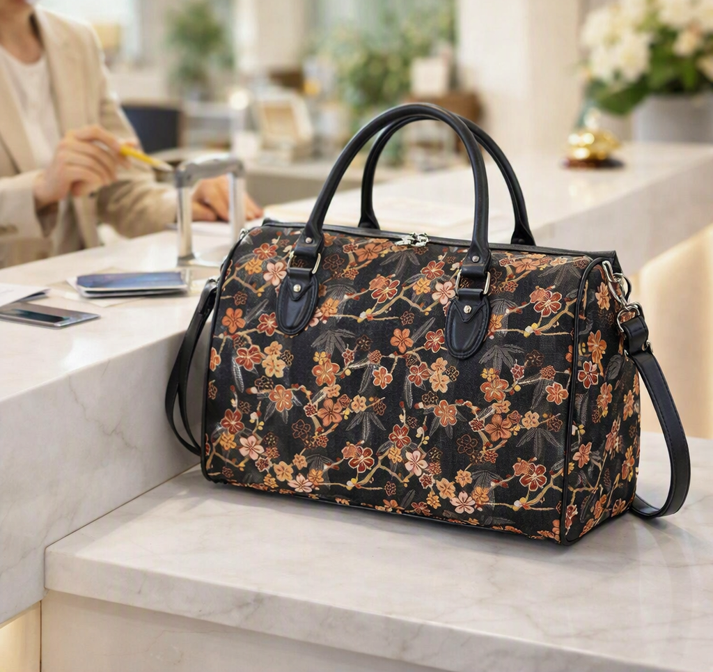 Signare Tapestry Ume Sakura Cherry Blossom Weekend Travel Bag