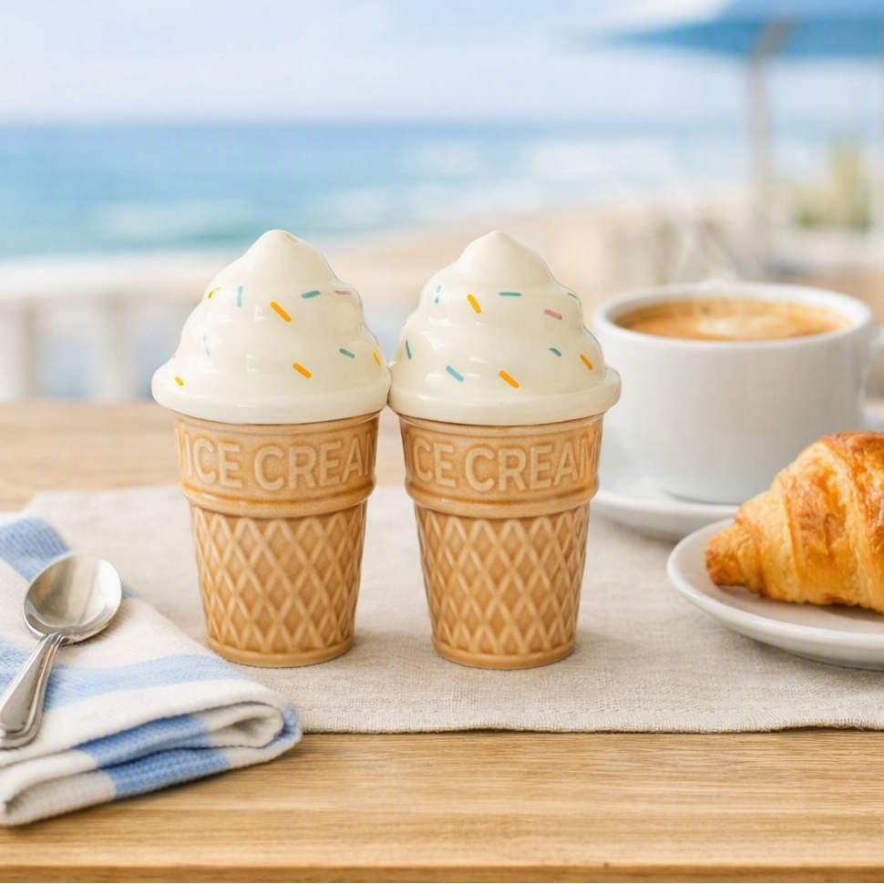 Ice Cream Cone Salt & Pepper Cruet Set | Summer Collection | Something Different