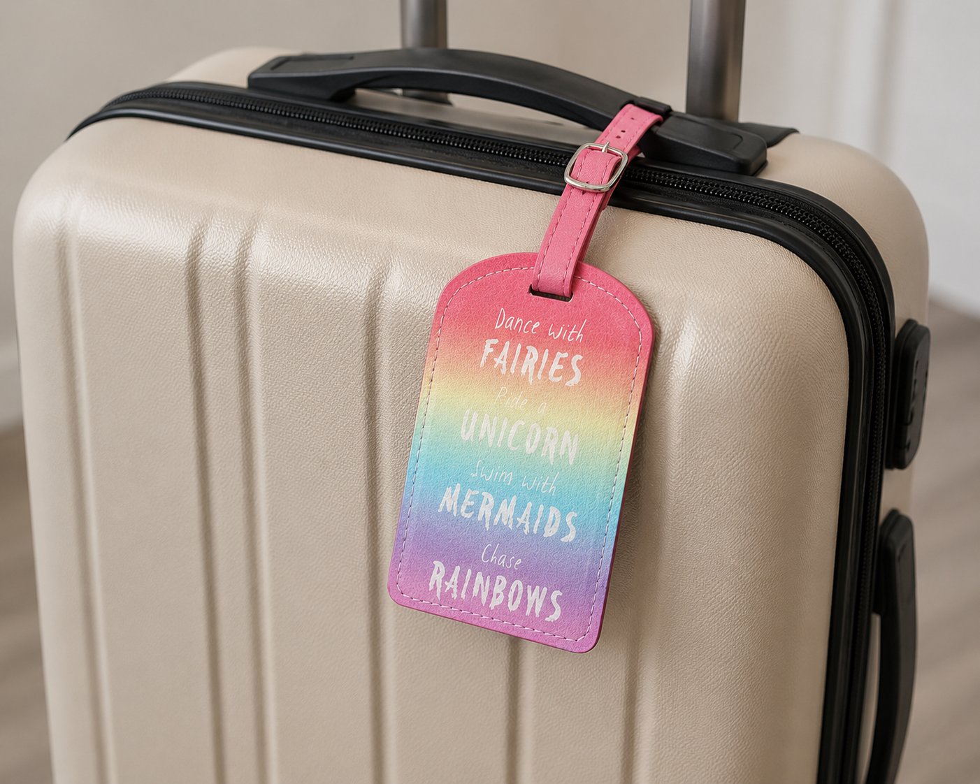 Something Different Rainbow Fairies Unicorn & Mermaid Luggage Tag