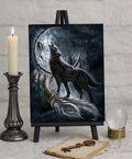 Spiral Direct Direct From Darkness Wolf Canvas Box Frame Wall Art 19 x 25cm