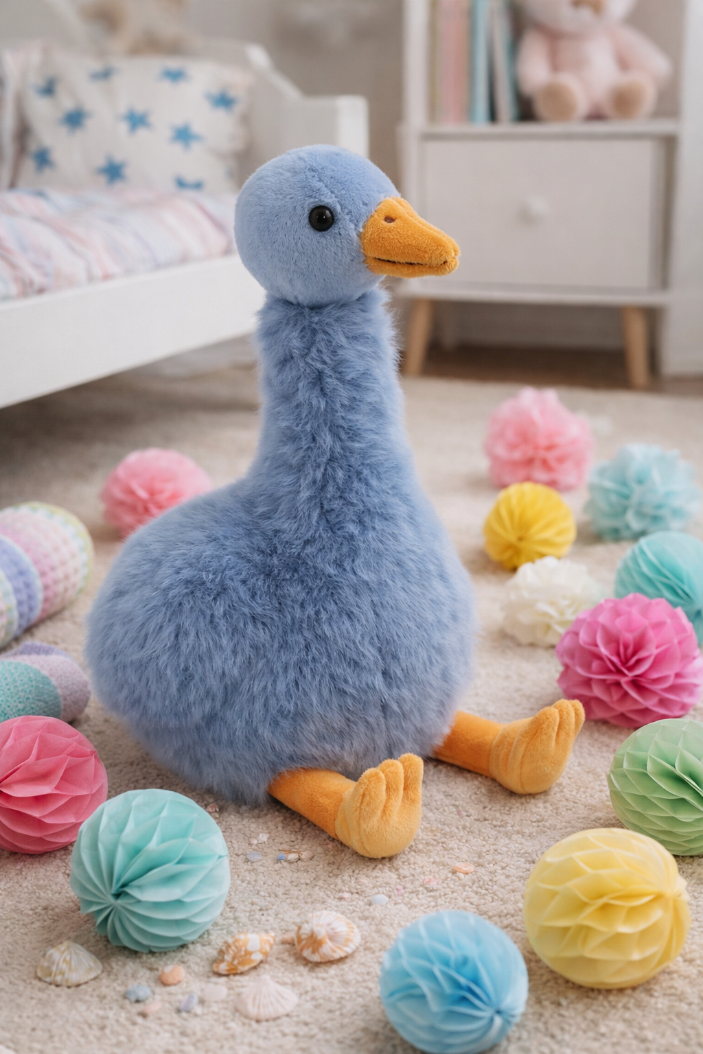 Jomanda Large Blue Goose Soft Plush Toy 40cm
