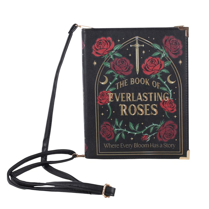Something Different Gothic Rose Book-Shaped Crossbody Bag